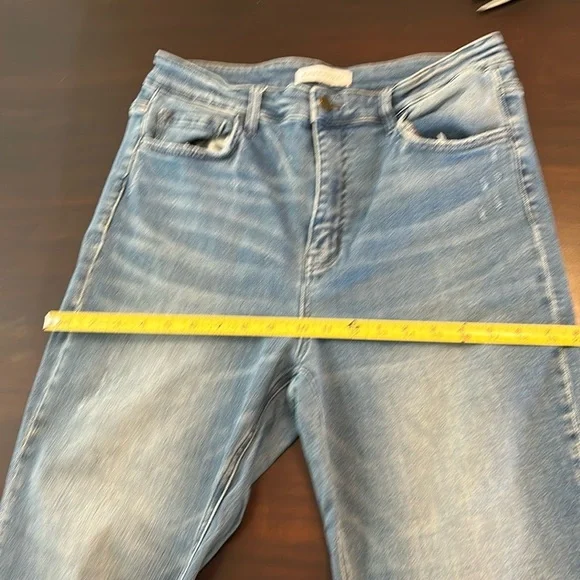 Flying Monkey Distressed High Waist Raw Hem Jeans Women’s Size 31 - Picture 13 of 17